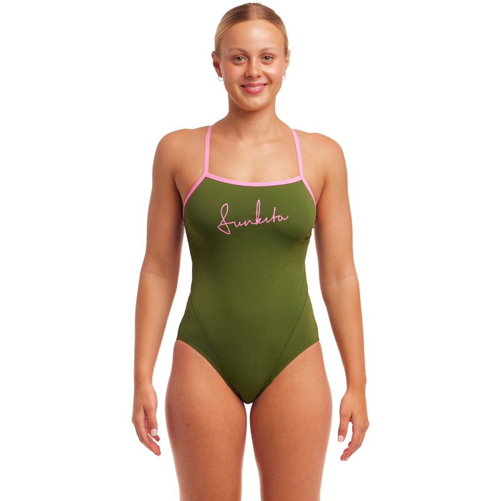 Funkita Single Strap Eco One Piece Swimsuit Women - Glamo Camo