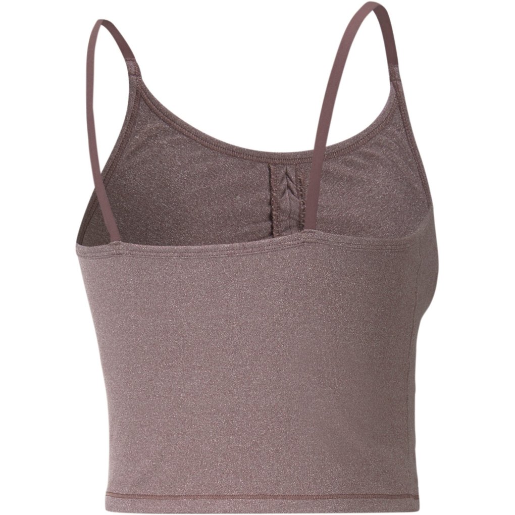 Puma Studio Foundation Ruched Training Tank Top Women - Dusty Plum Heather