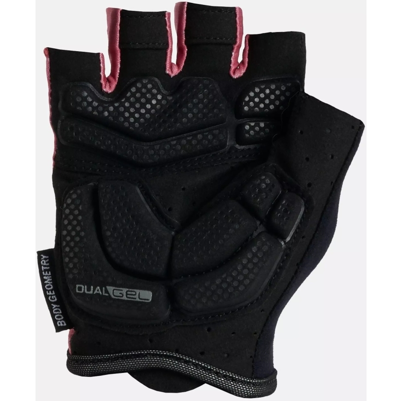 Specialized Body Geometry Dual Gel SF Short Finger Gloves - dusty rose