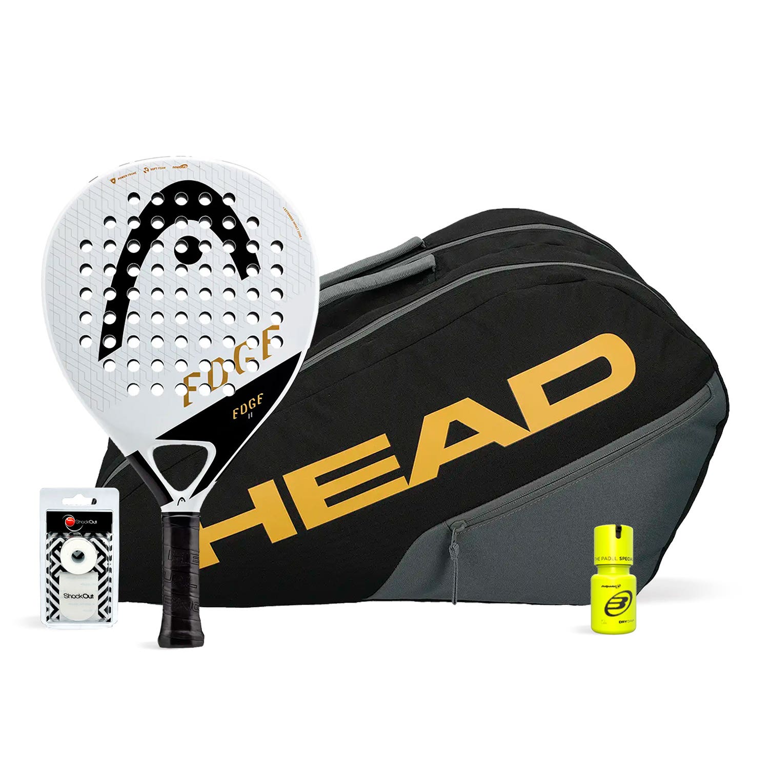 PACK HEAD EDGE 2 WHITE PADELBAG EDGE DRY GRIP