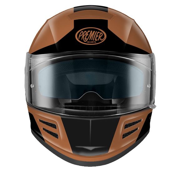 Premier COMMANDER GP Full Face Helmet - Black / BrownRef: PE0489