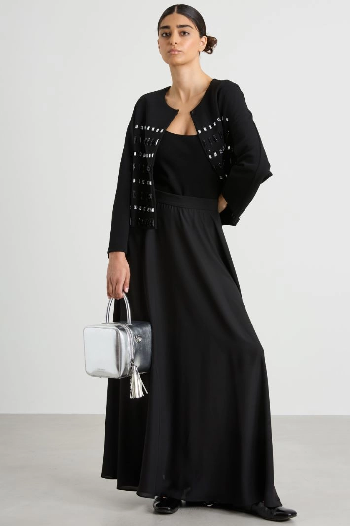 Cady jacket with stones - BLACK