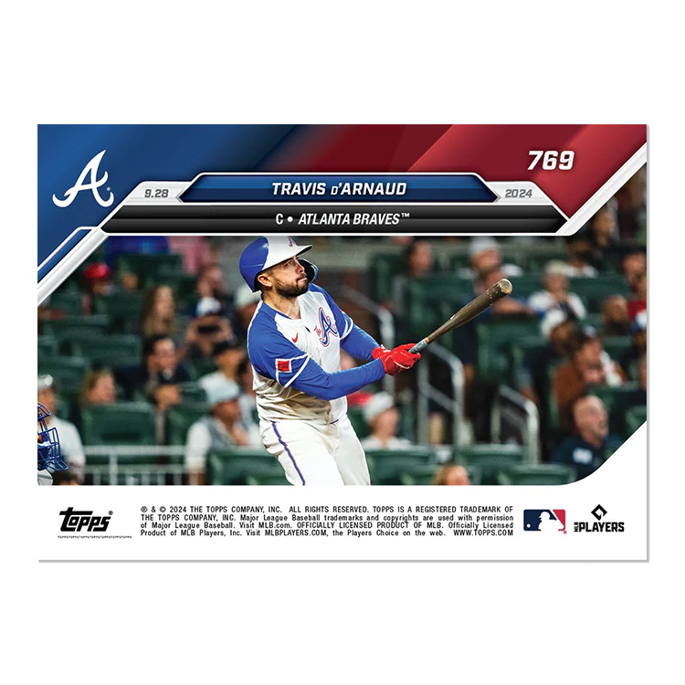 Travis d'Arnaud - 2024 MLB Topps NOW® Card 769