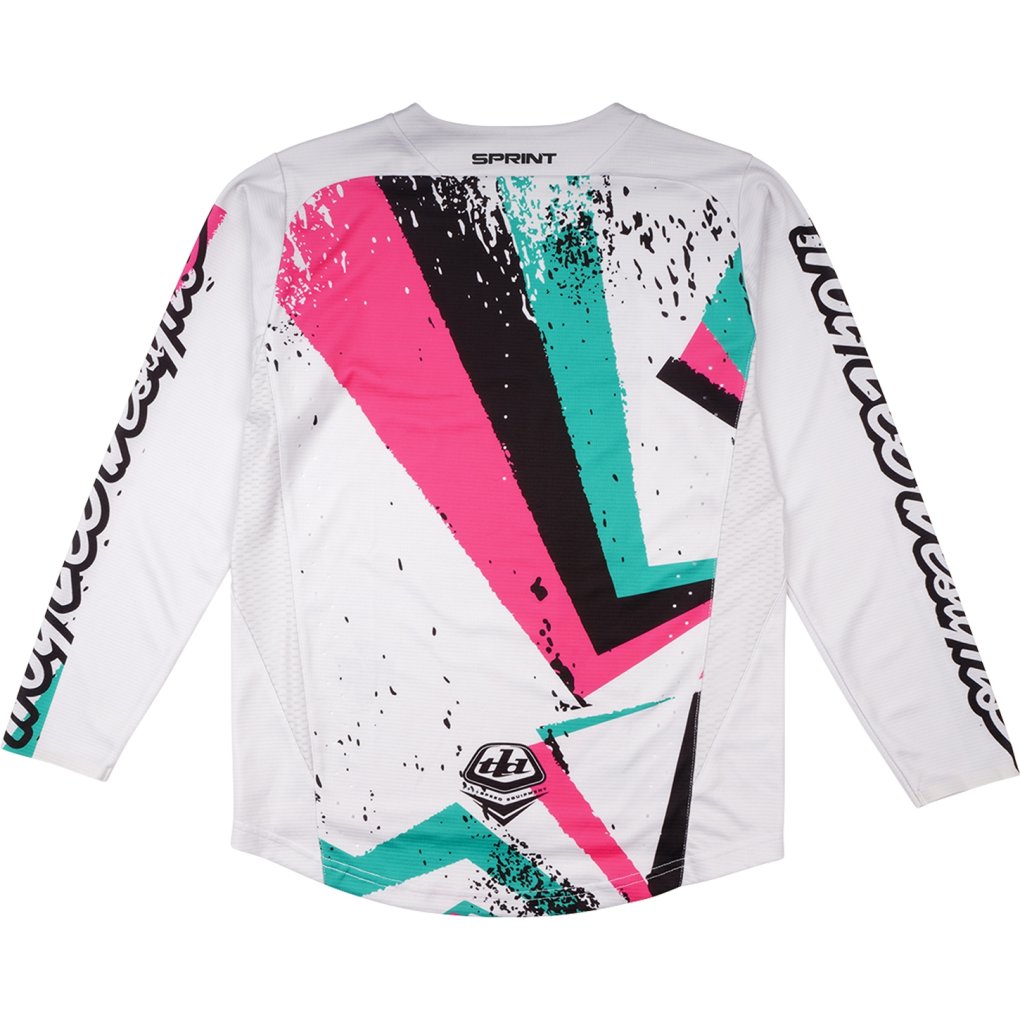 Troy Lee Designs Sprint Long Sleeve Jersey Kids - Full Pull Chalk