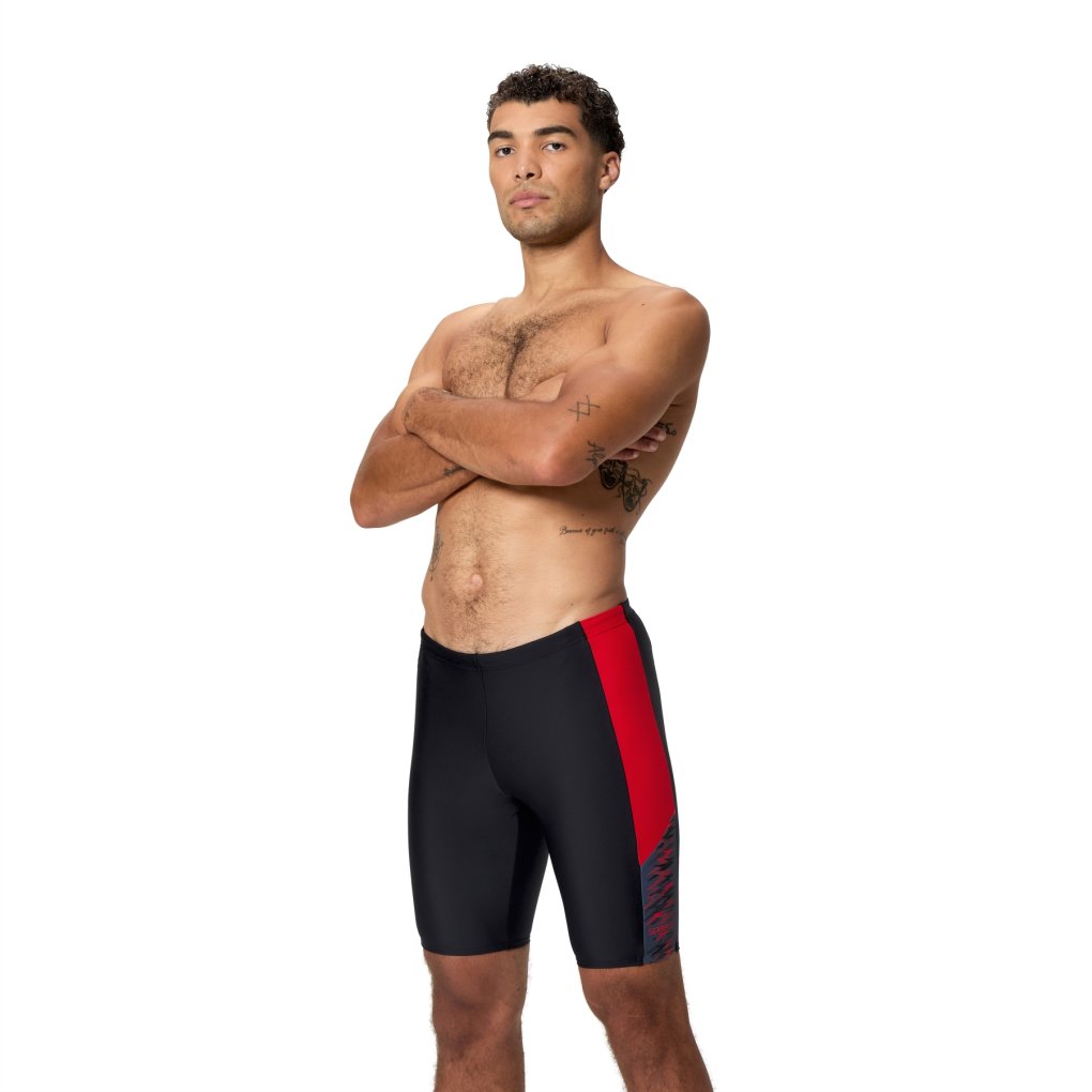 Speedo Dive Jammer Men - anthracite/high risk red
