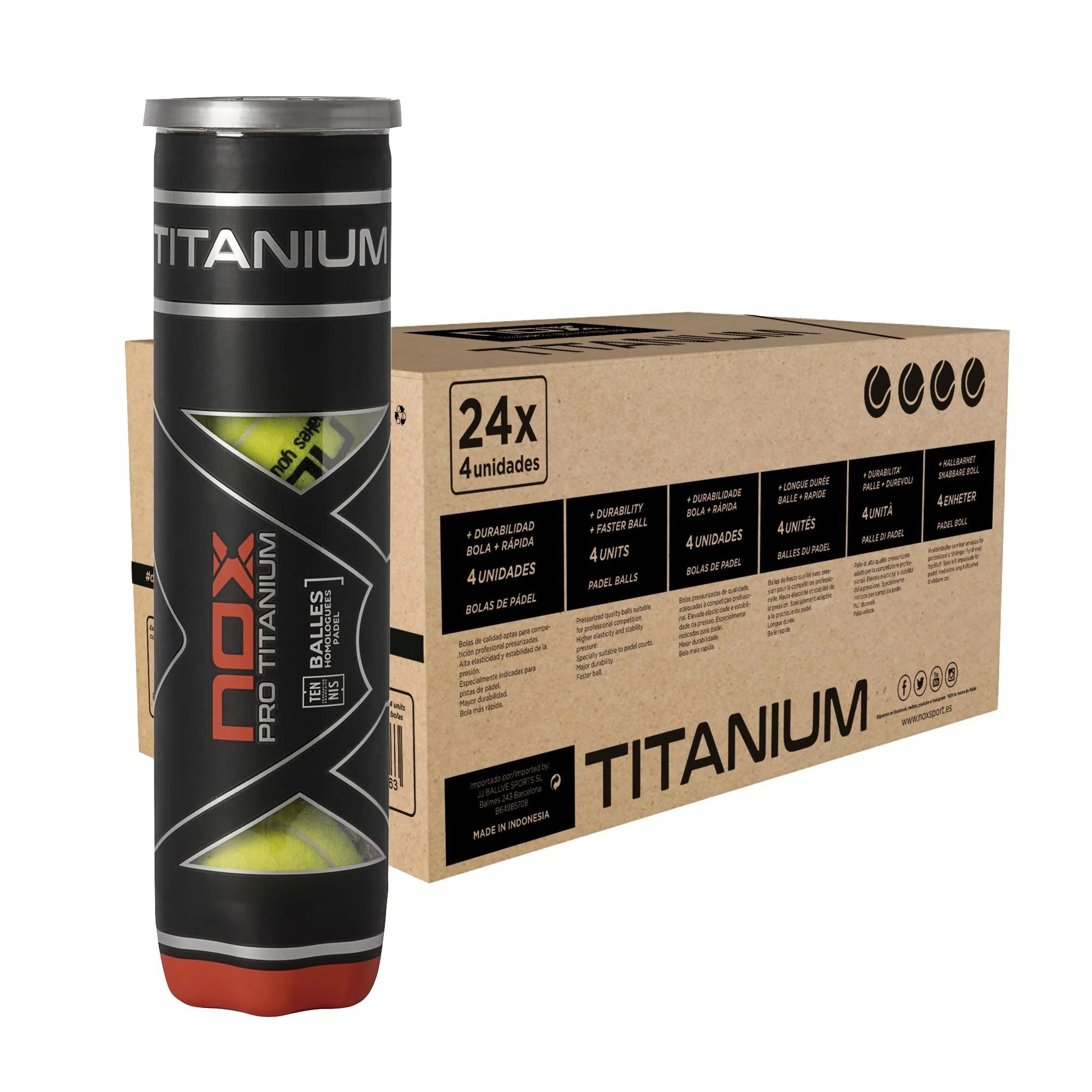 Box of 24 containers of 4 PRO TITANIUM