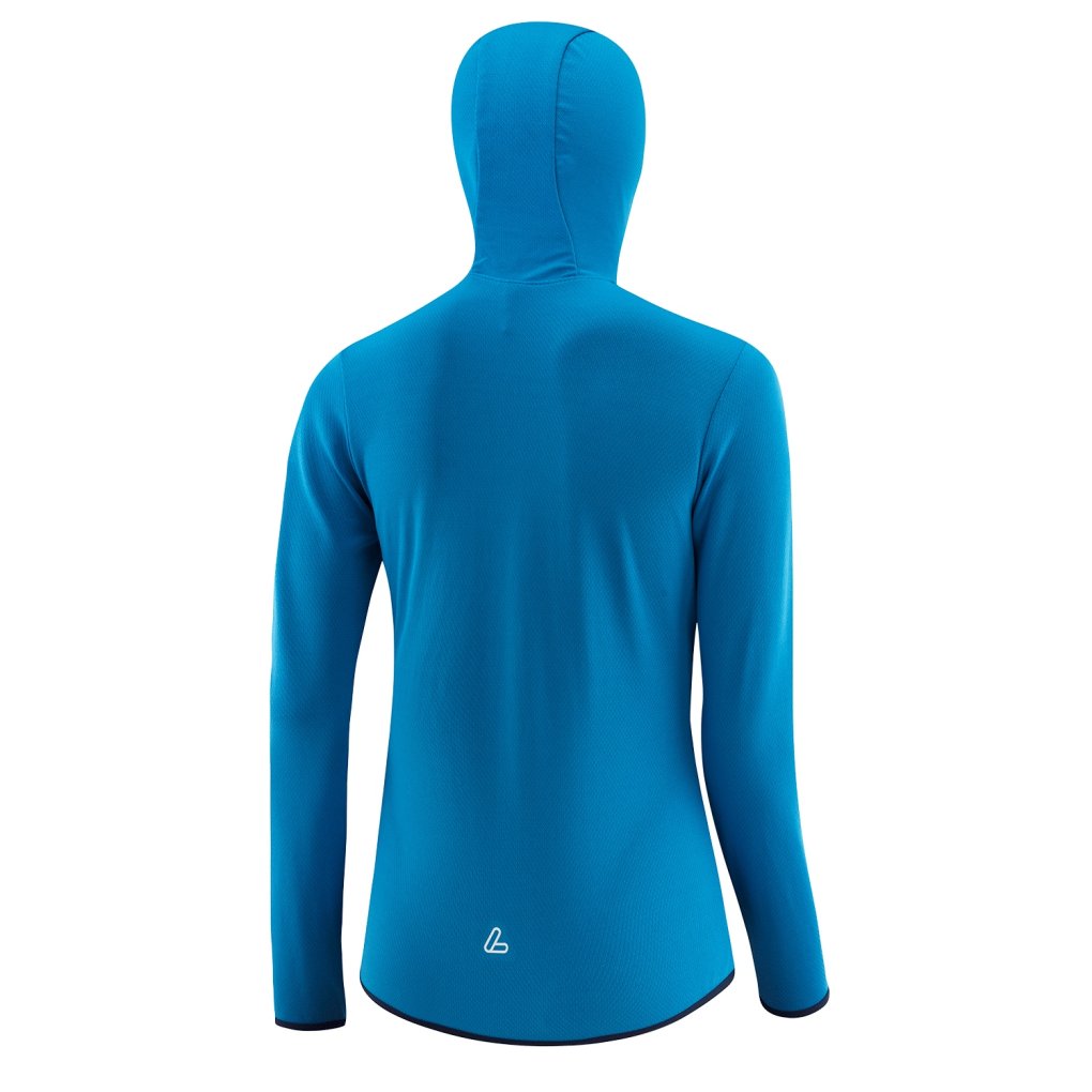 Löffler Transtex® Waffle Hoody Jacket Women - capri/dark blue 449