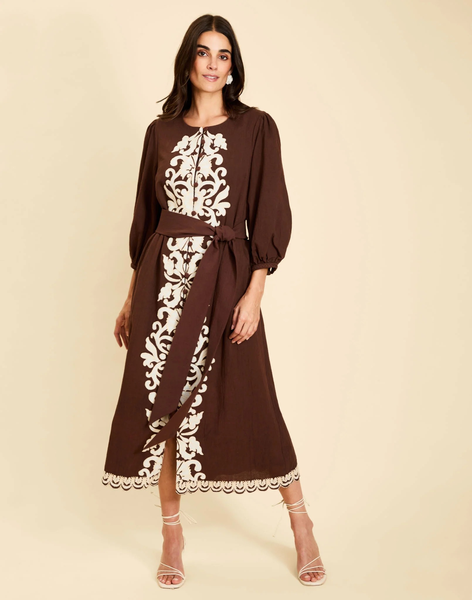 Suzanna Barong Midi Dress