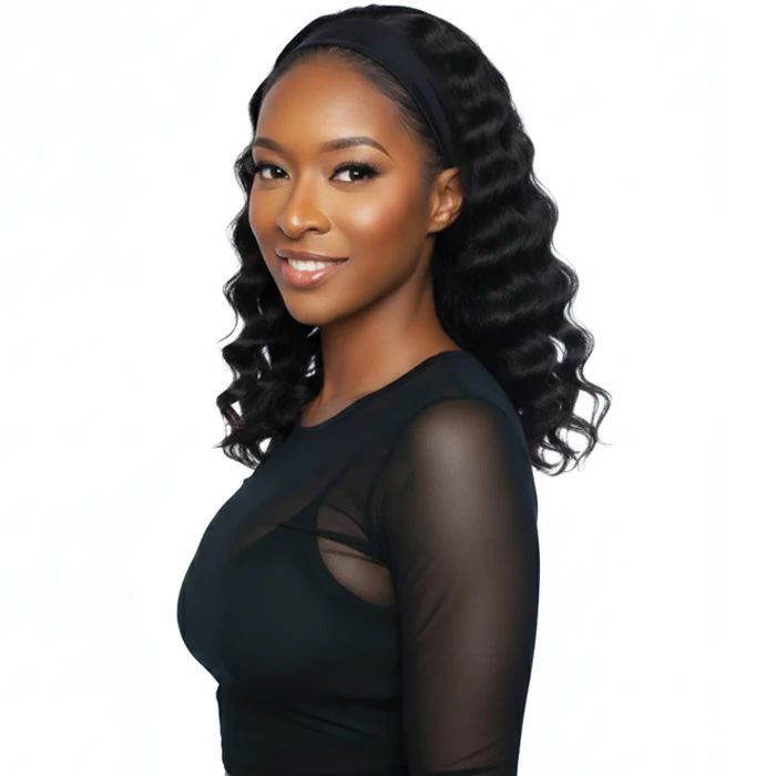 Mane Concept Trill 100% Unprocessed Virgin Remy Hair Glueless Headband Wig - TRHB204 LOOSE DEEP 18