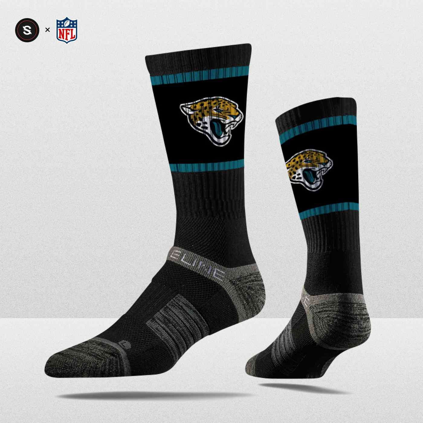 Jacksonville Jaguars Strideline Premium NFL Crew Socks