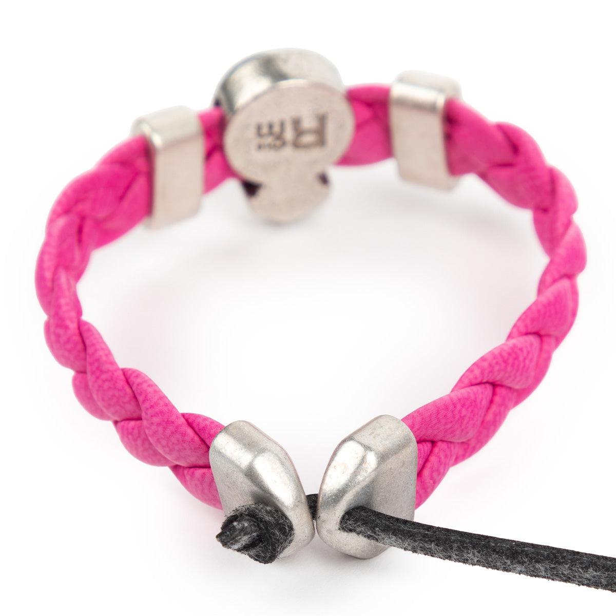 Real Madrid Braided Bracelet Pink
