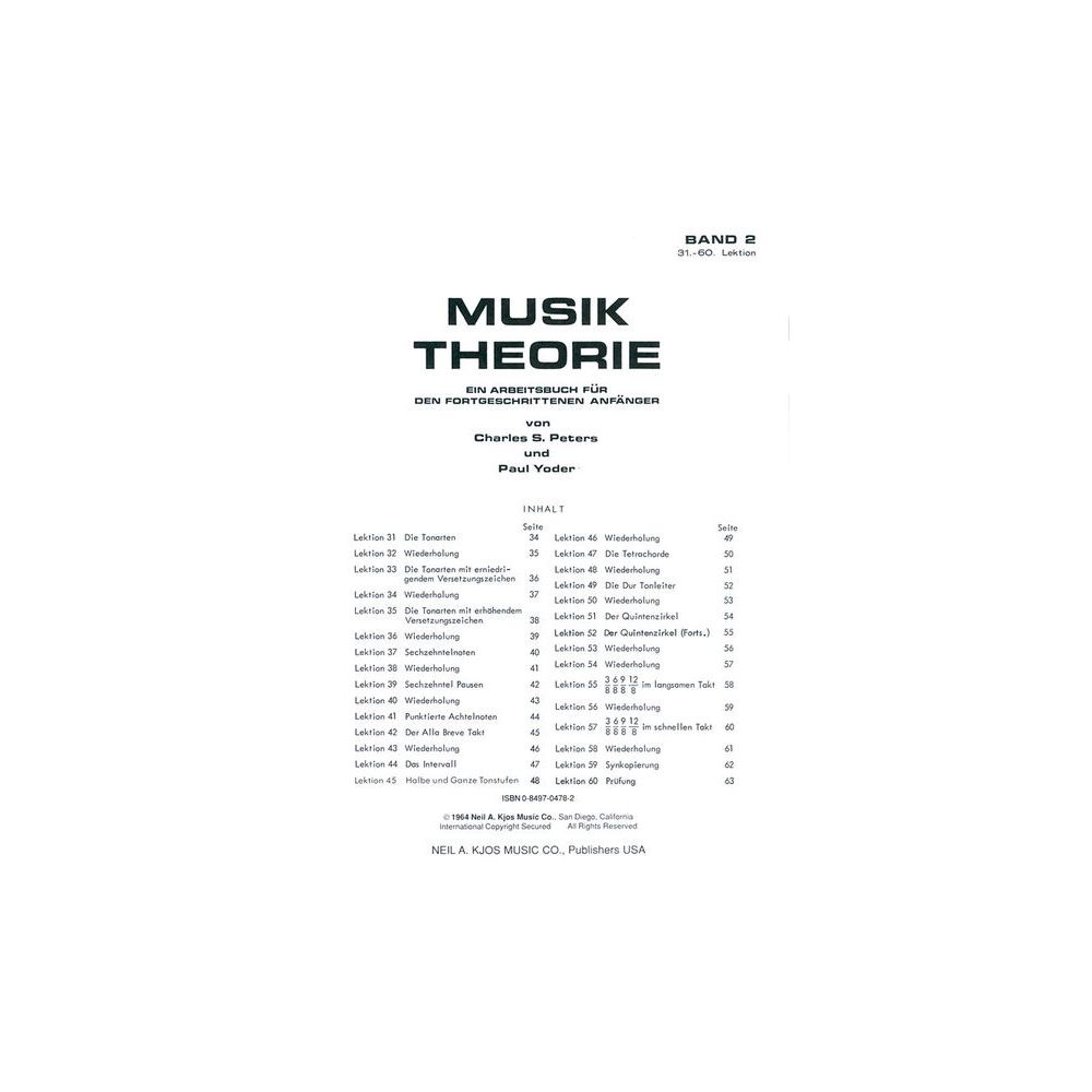 Neil A.Kjos Music Company Musik Theorie 2 – Thomann Ireland