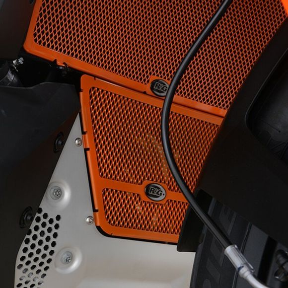 Protection de radiateur R&G Racing Grille collecteur orangeRef : RGR01477A / 1095989001