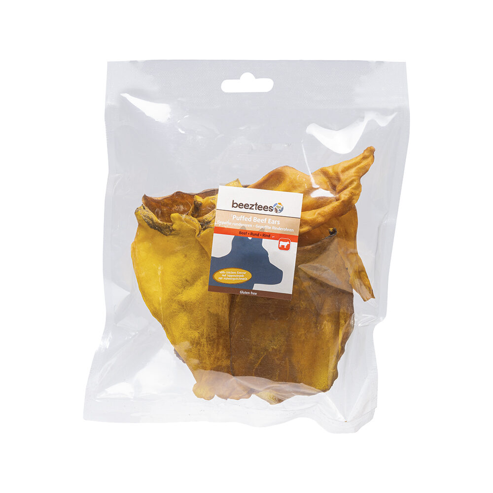 Beeztees Puffed Beef Ears Chicken Flavour - 150 g