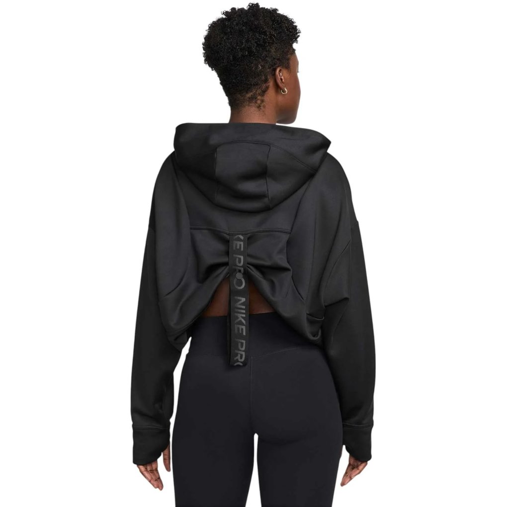 Nike Pro Fleece Therma-FIT Hoodie Women - black/white HV3600-010
