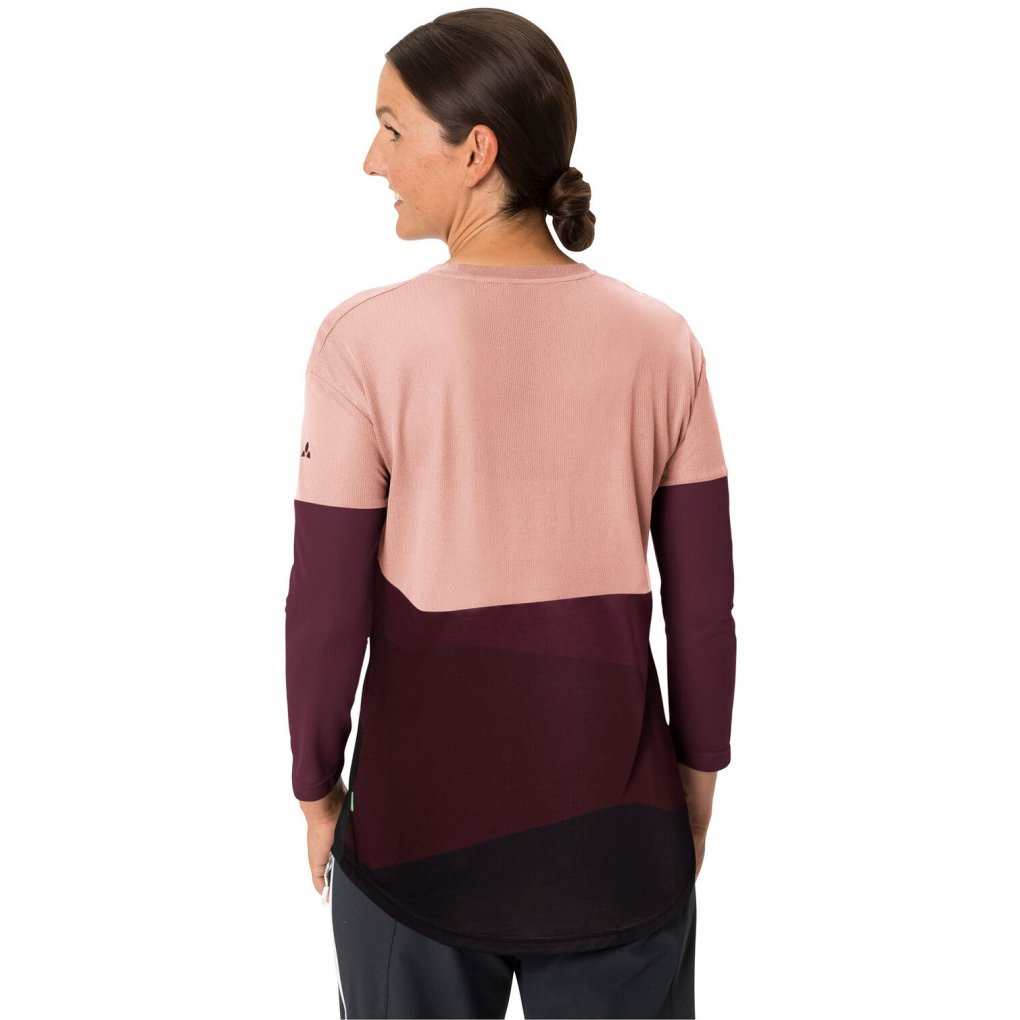 Vaude Moab Long Sleeve T-Shirt V Women - soft rose