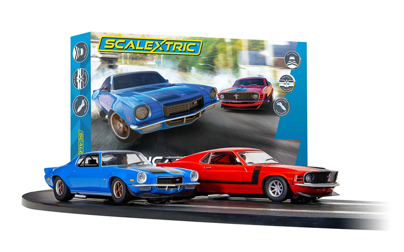 Scalextric American Street Dual 1/32 Slot Car Set HRNC1429T