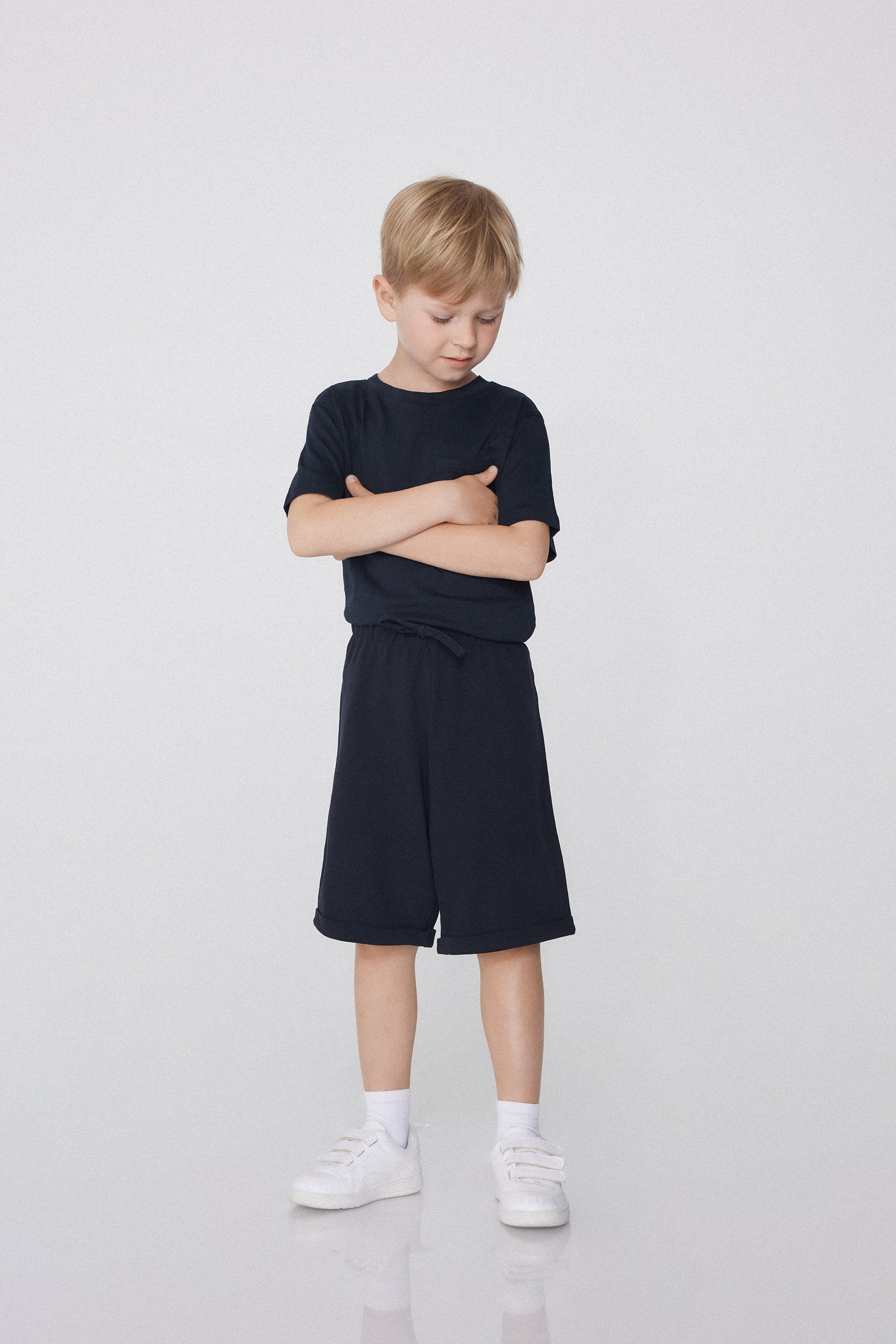 Boys’ Pique Shorts with Drawstring