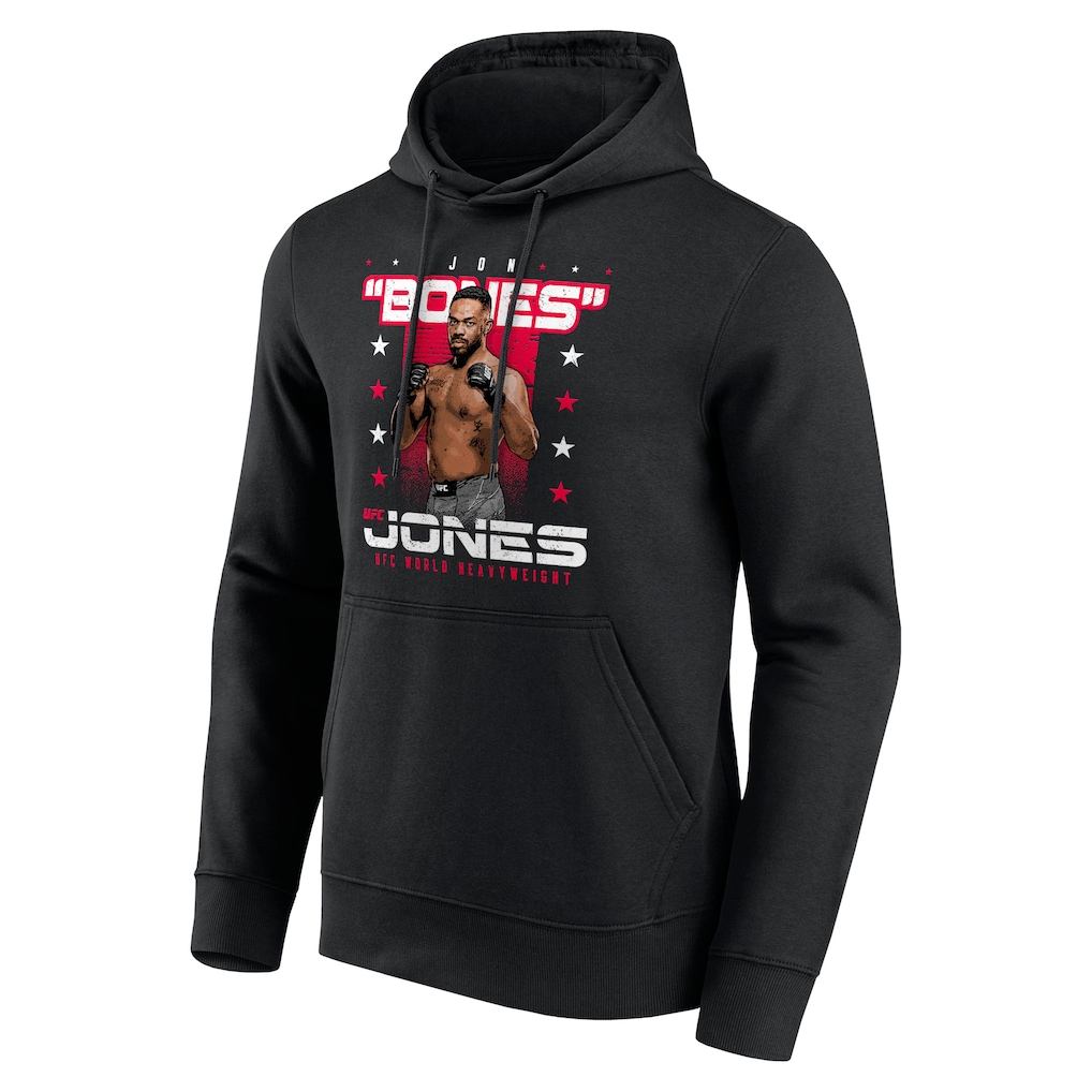 UFC Jon Jones Bones Fighter Name Hoodie - Black - Mens