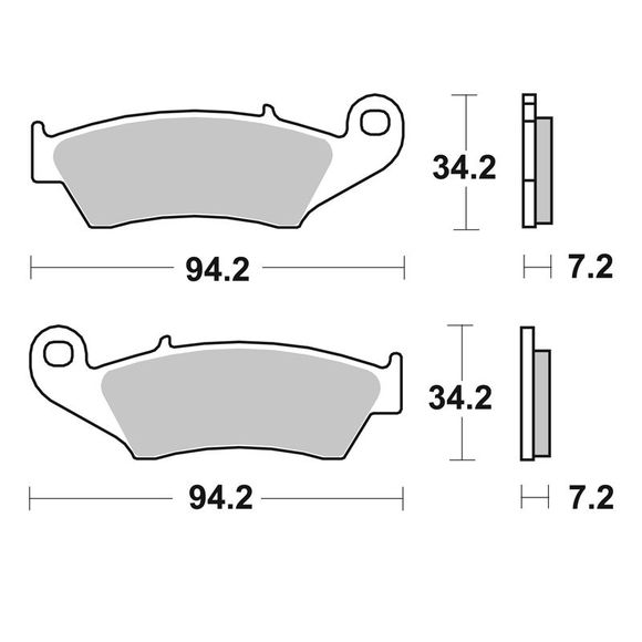 SBS 694HS Sinter Metal Sintered Racing Front Brake PadsRef: 694HS / 694070