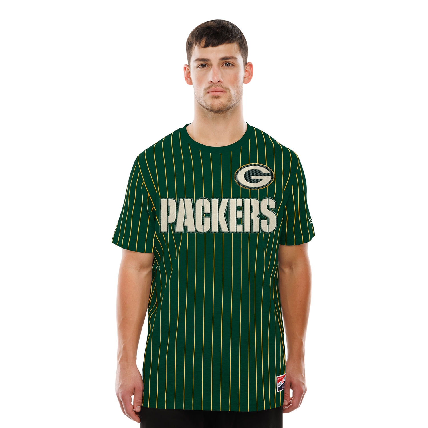 Green Bay Packers Retro Stripe NFL T-Shirt Green