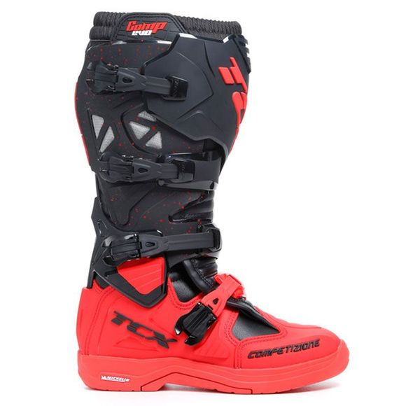 TCX Boots COMP EVO 2 cross boots - MICHELIN - BLACK RED 2024 - Black / RedRef: OX0298
