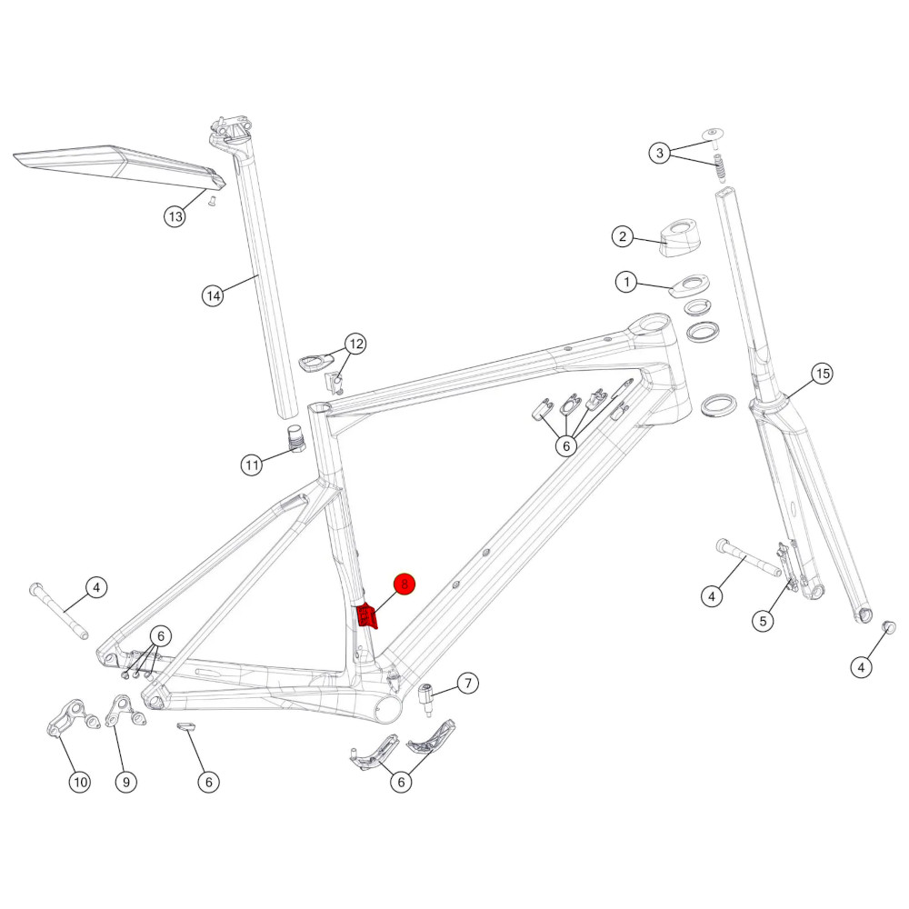 BMC Front Derailleur Hanger for Roadmachine 01 / 02 - 300706