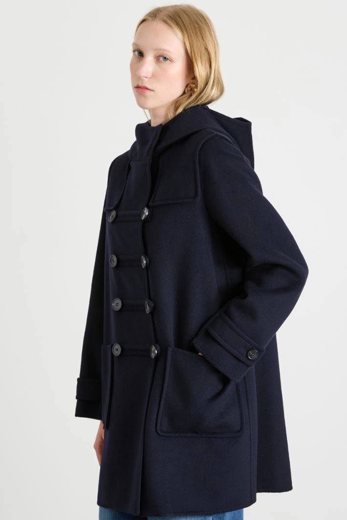 Double drap duffle coat - NIGHT BLUE