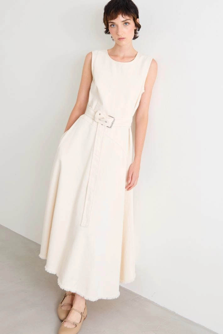 Cotton bull dress - CREAM