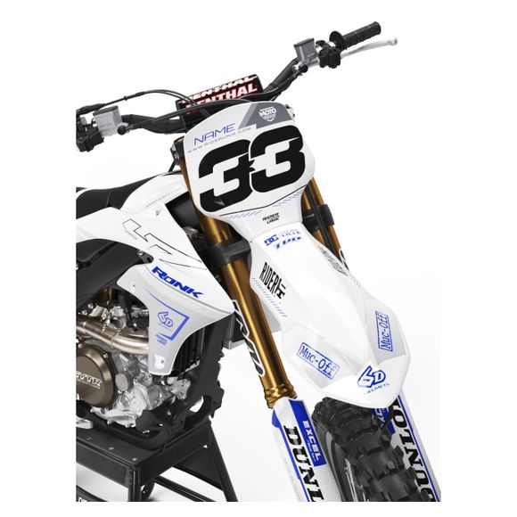 RiderUnik TALK WHITE graphic kit - WhiteRef: Ru3134 / Ya-Talkwh-20