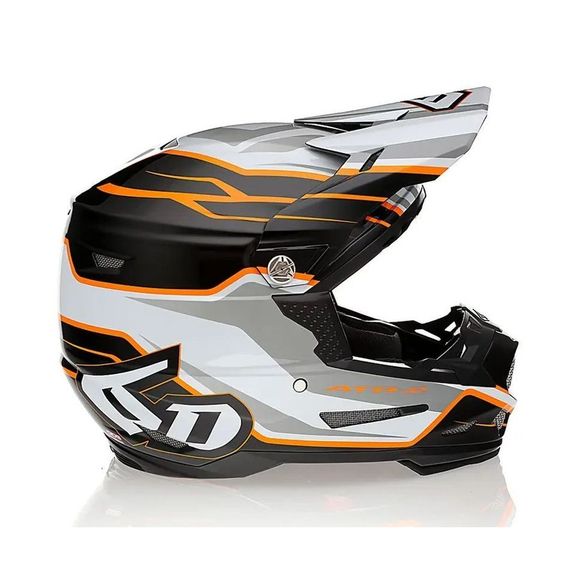 6D Helmets ATR-2 PHASE 2024 cross Helmet - White / OrangeRef: DH0032