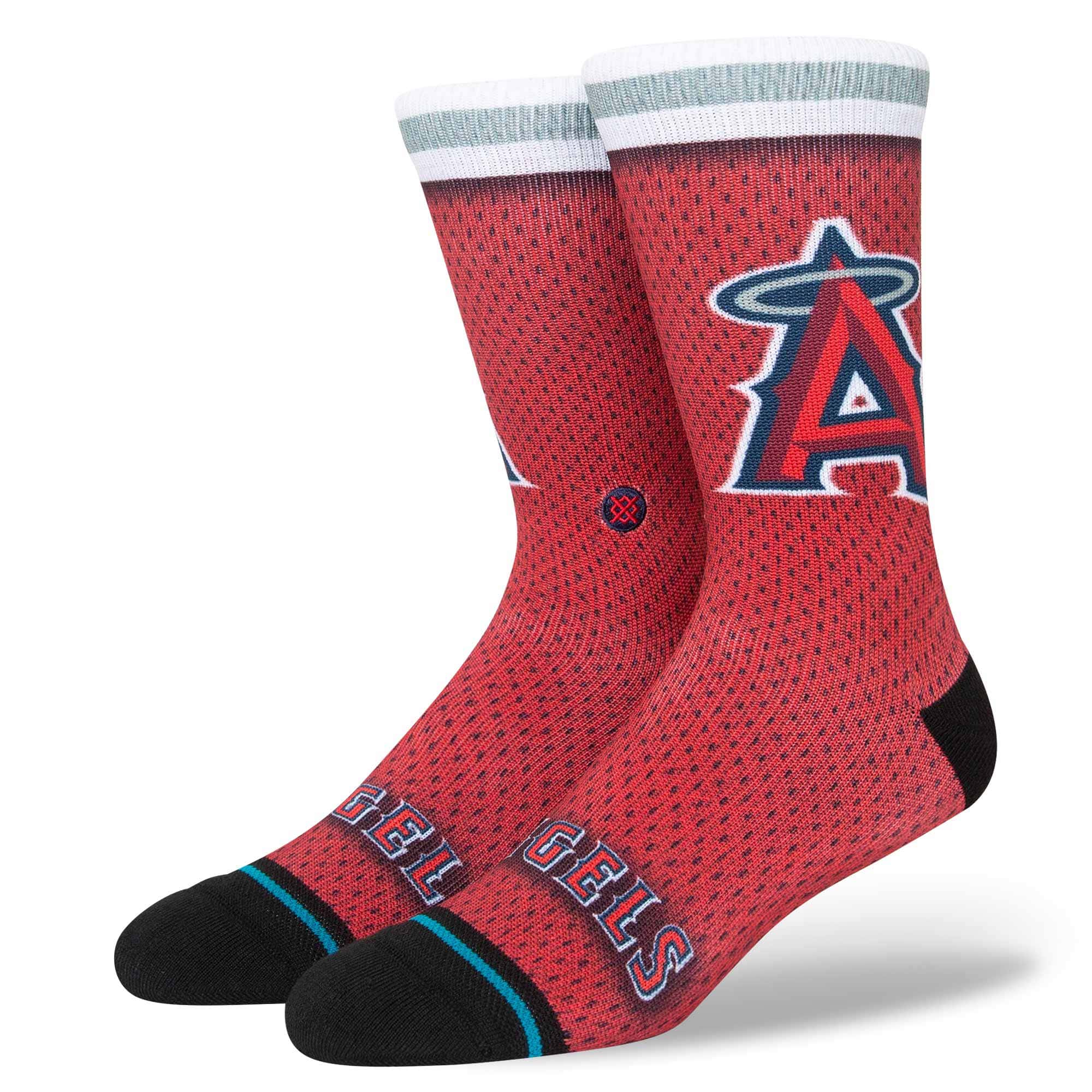 Los Angeles Angels MLB Batting Practice Stance Crew Socks