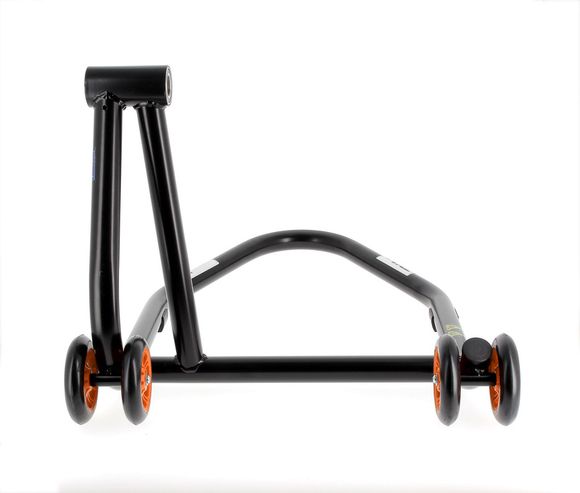 Bihr Single-Arm Stand Right Home Track Matte Black Orange Wheels UniversalRef: BI01868A / 3032150
