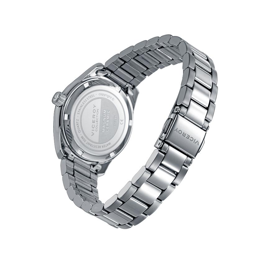 Kids Steel  Ceramic Bracelet Watch Silver Viceroy