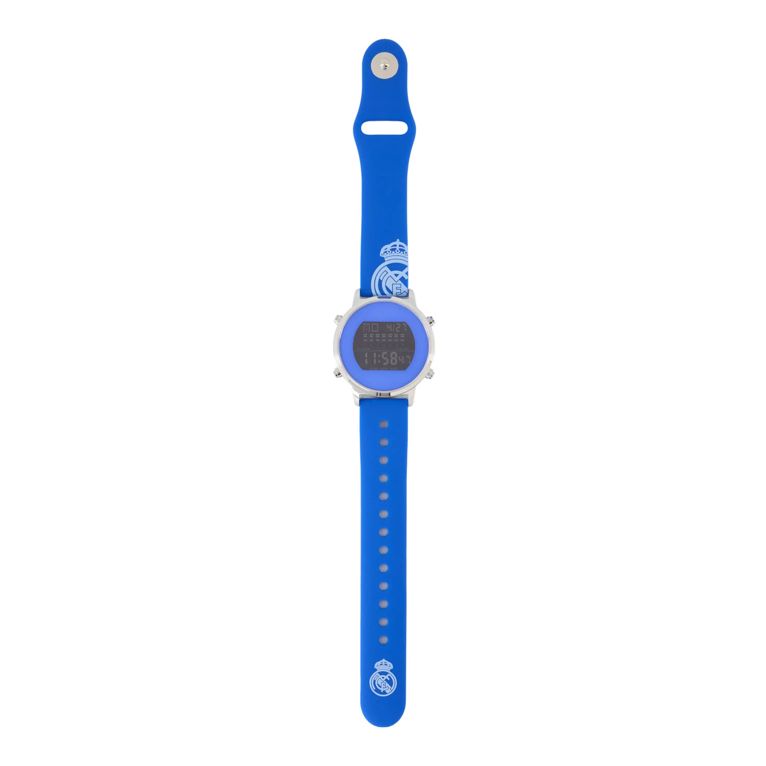 Small Digital Watch Silicone Strap Blue