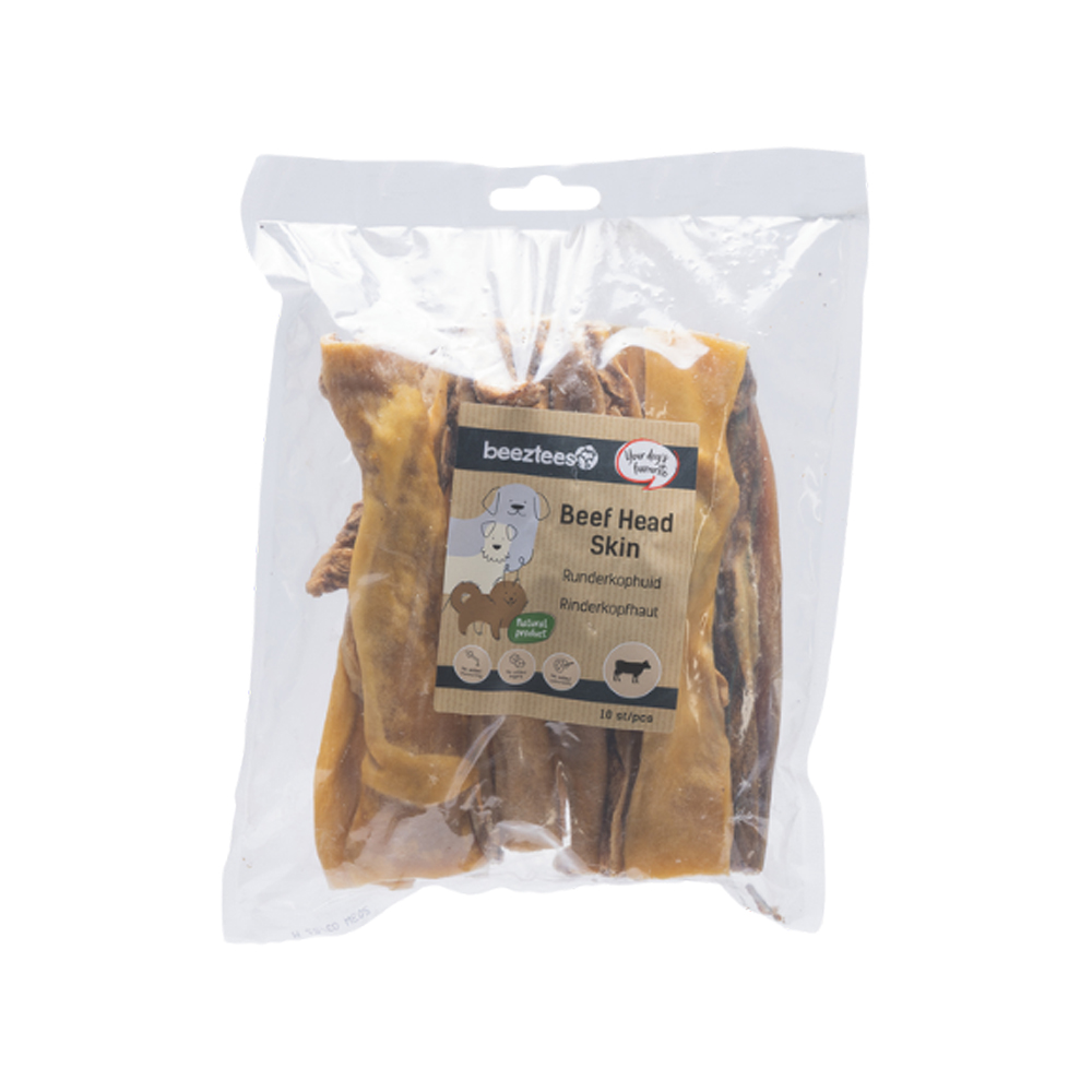 Beeztees Cow's Head Skin - 10 x 12cm - 300 g