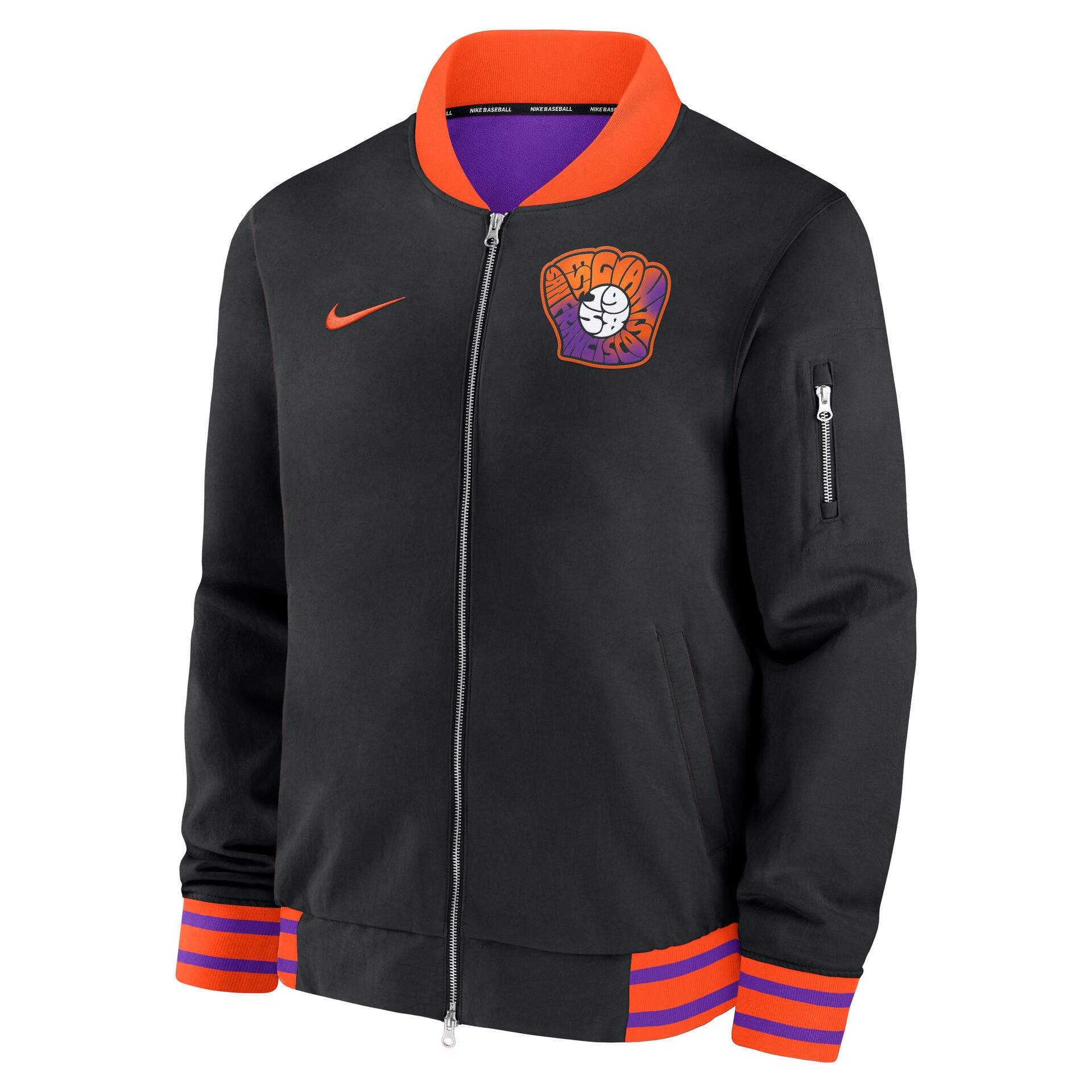 San Francisco Giants City Connect 2026 MLB Authentic Dugout Bomber Jacket Black