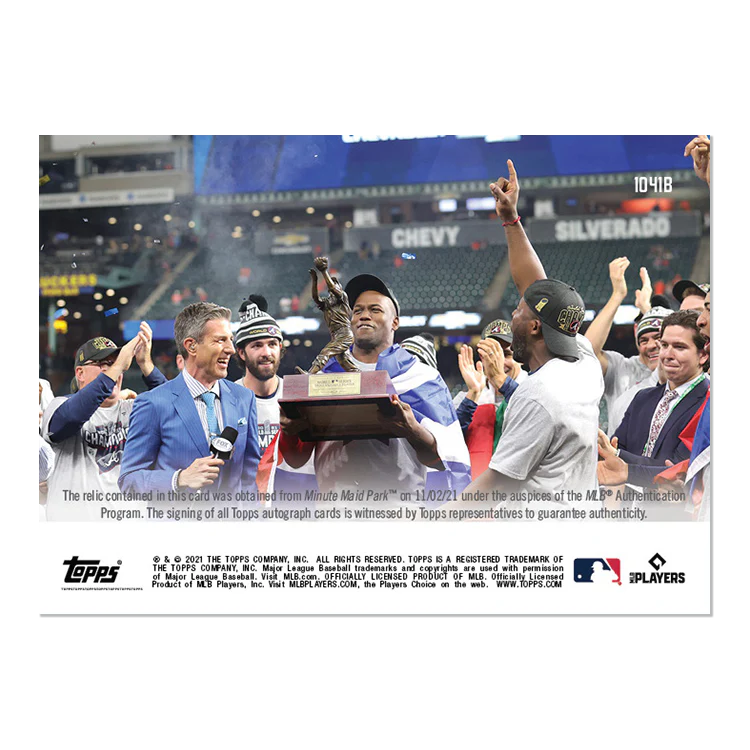 On-Card Auto-Relic # to 49 - Jorge Soler - 2021 MLB TOPPS NOW® Card 1041B