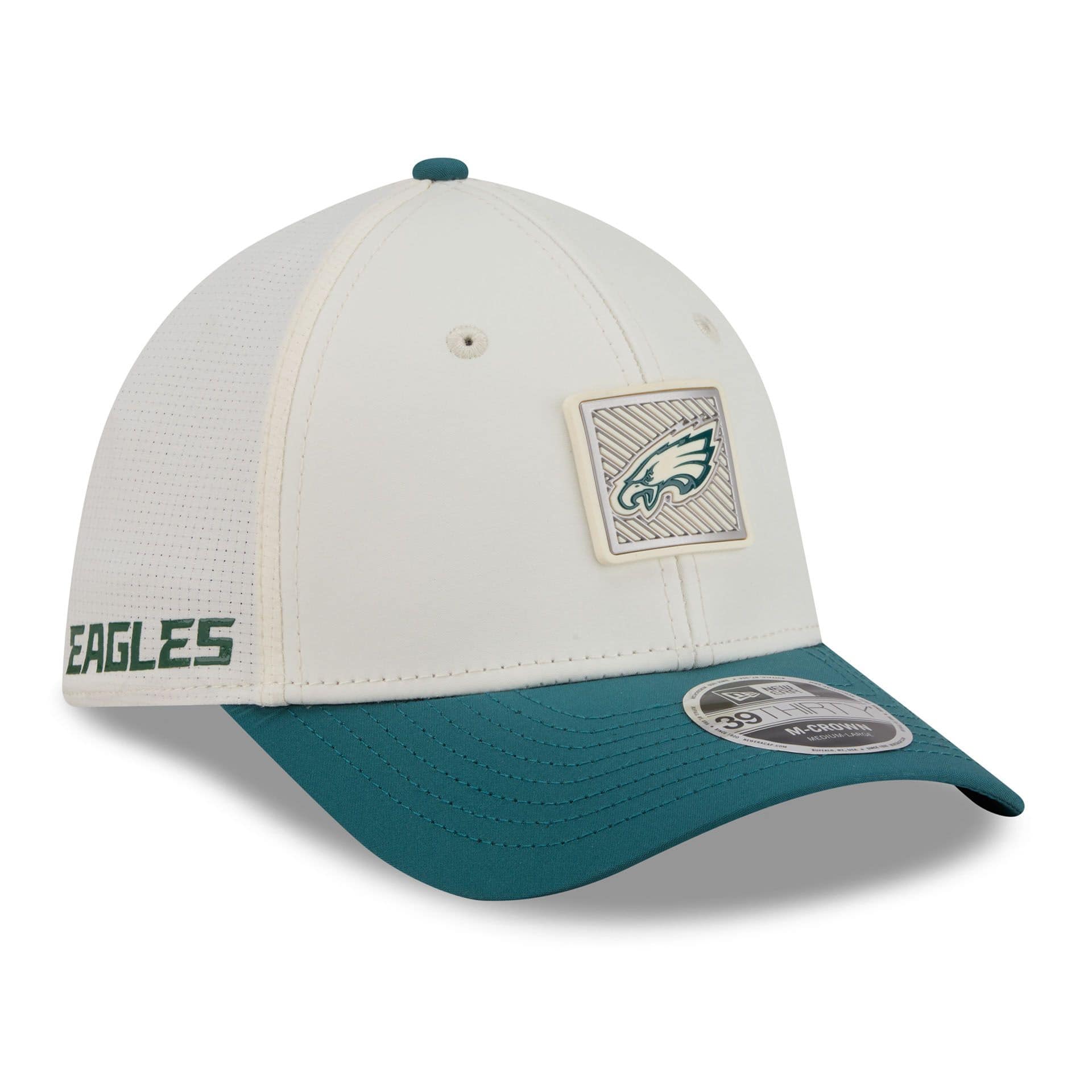 Philadelphia Eagles 2026 NFL Training Camp 39THIRTY Flex Cap Cream/Green