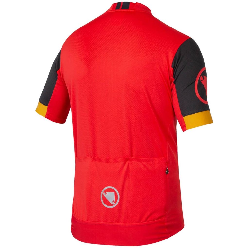 Endura FS260 Short Sleeve Jersey Men - relaxed fit - pomegranate
