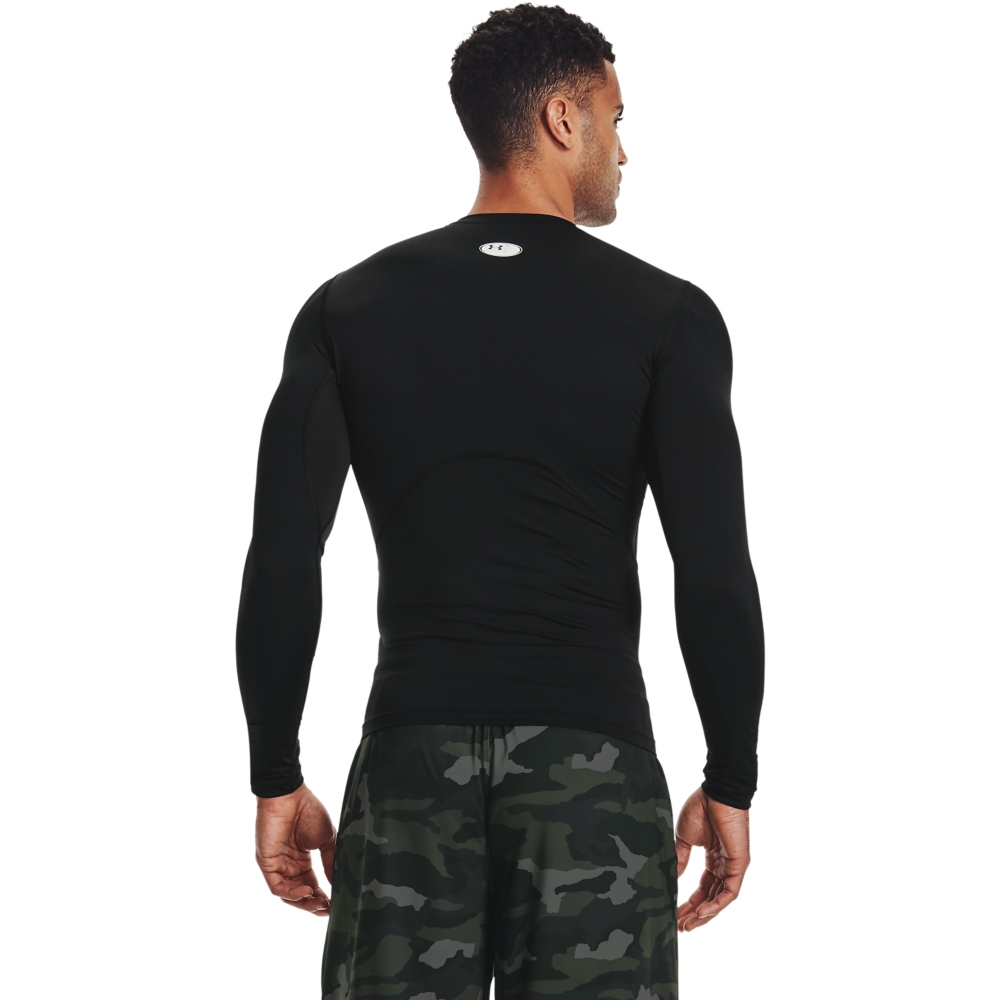 Under Armour HeatGear® Armour Long Sleeve Shirt Men - Black/White