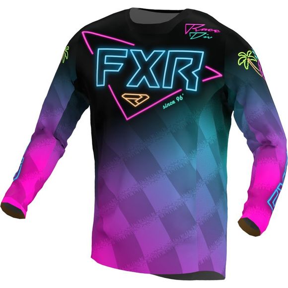 FXR PODIUM VICE 2022 cross jersey - BlackRef: FXR0143