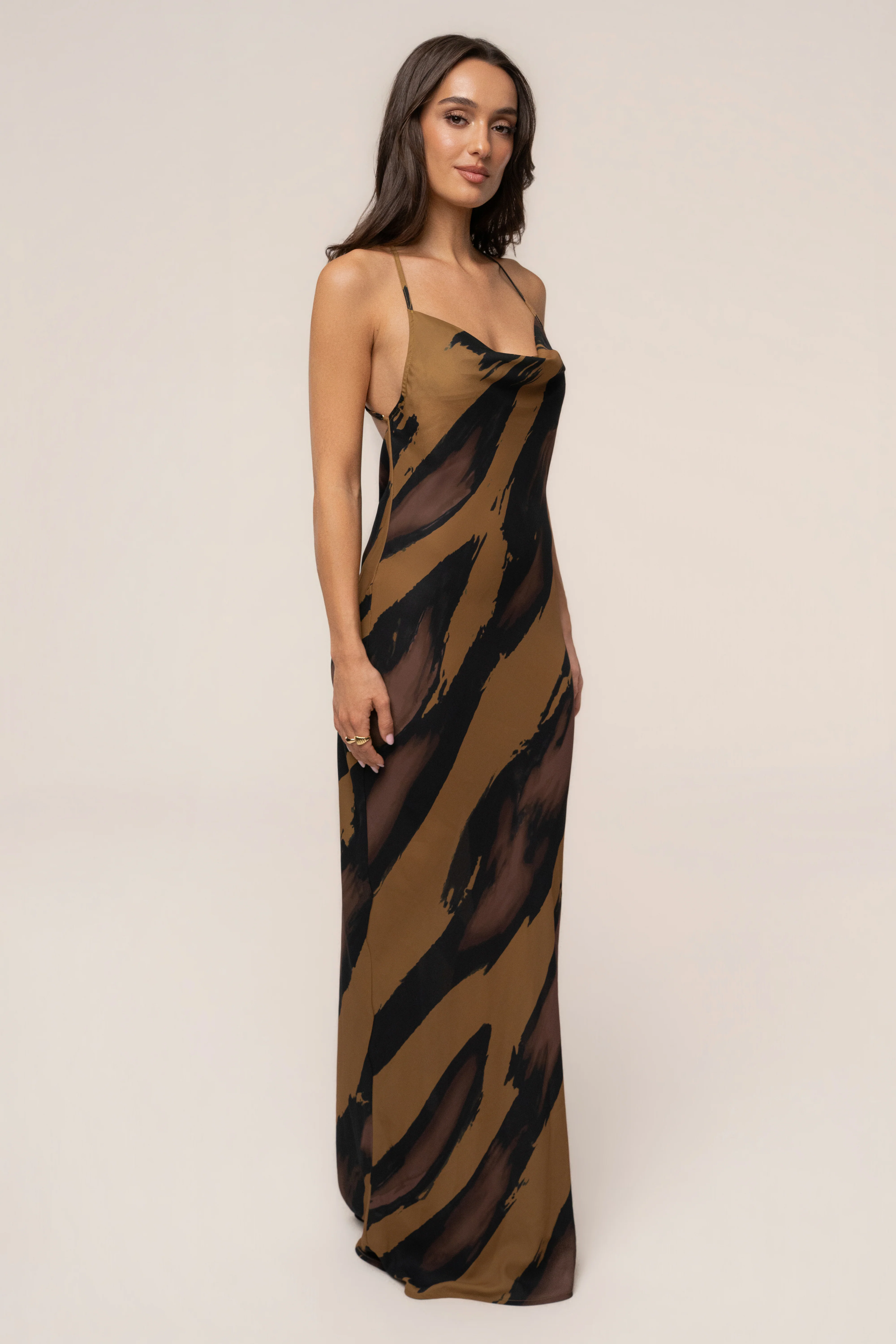 Gold Dusk Infinite Journey Maxi Dress