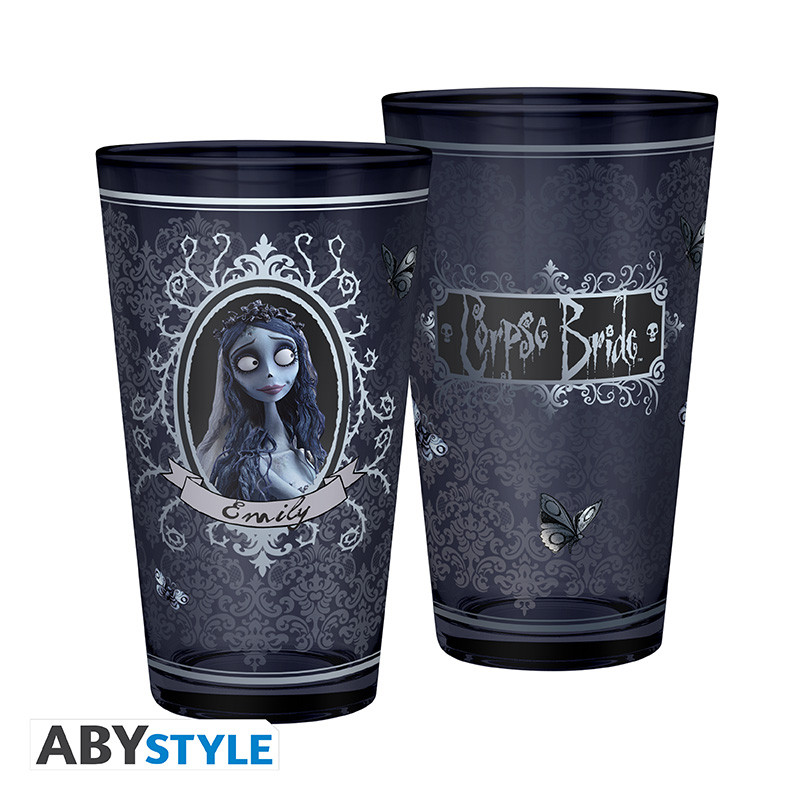 CORPSE BRIDE Set of 2 XXL glasses Victor & Emily