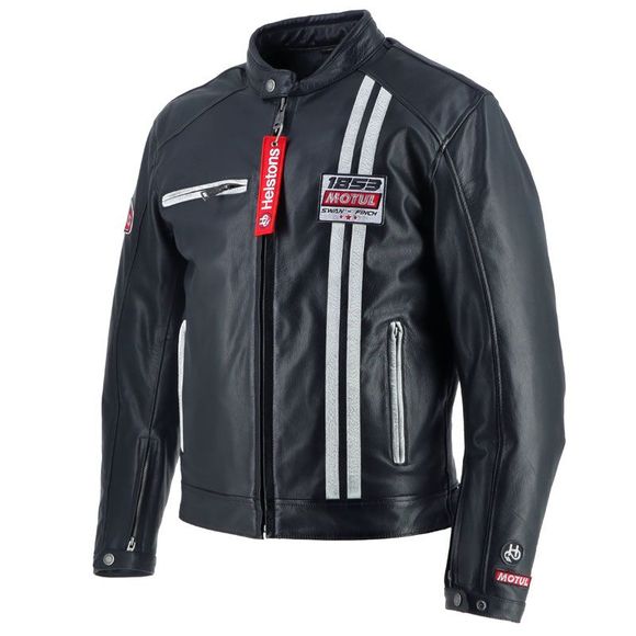 Blouson Moto Helstons BOXER MOTUL CUIR - NoirRef : HS1187