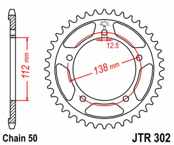 Crown JT. Standard steel 302 - 530Ref: Jtc01072A / 1075510004