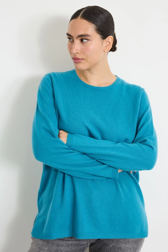 Cashmere sweater - TURQUOISE