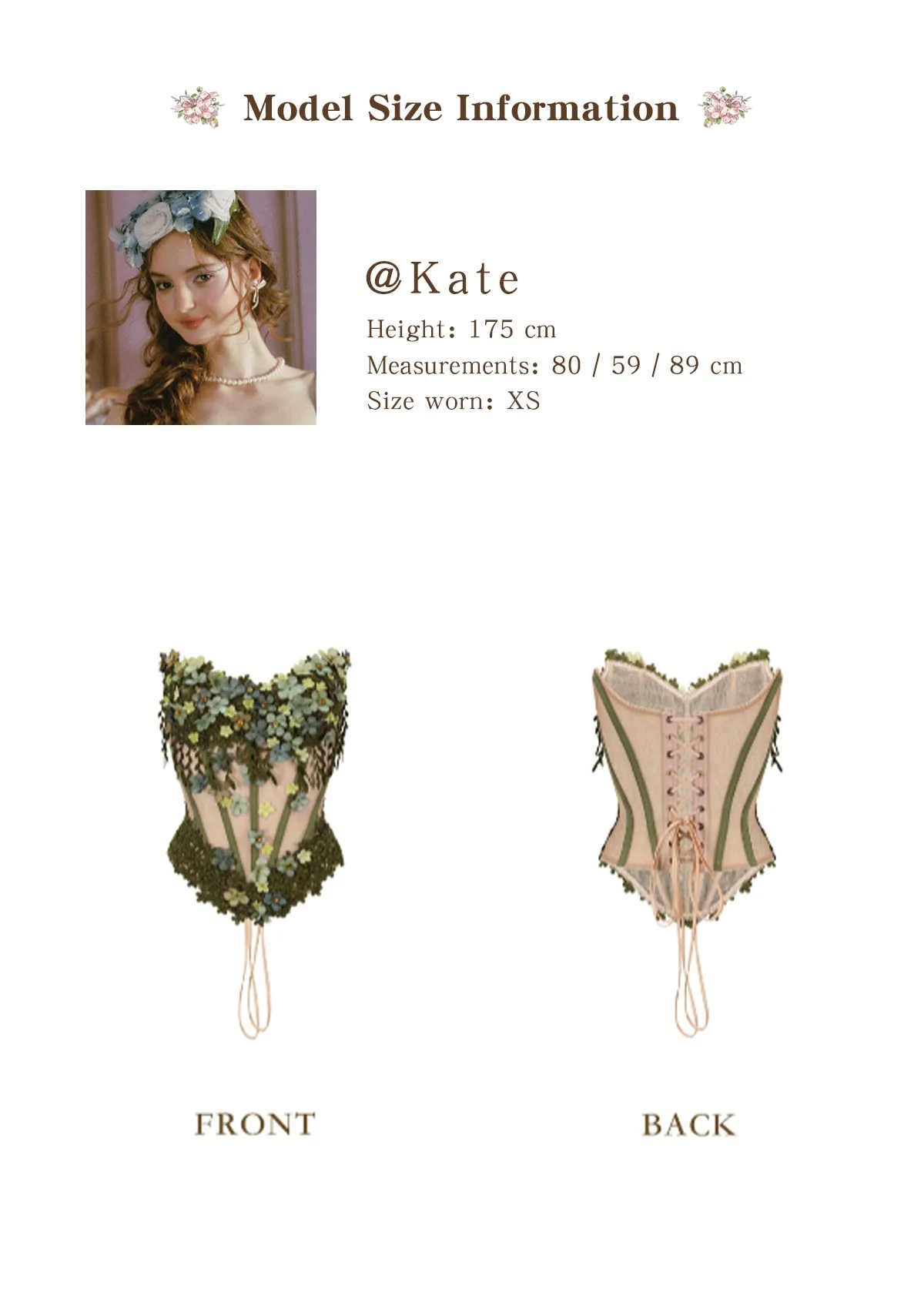 Eucalyptus Fairy Corset