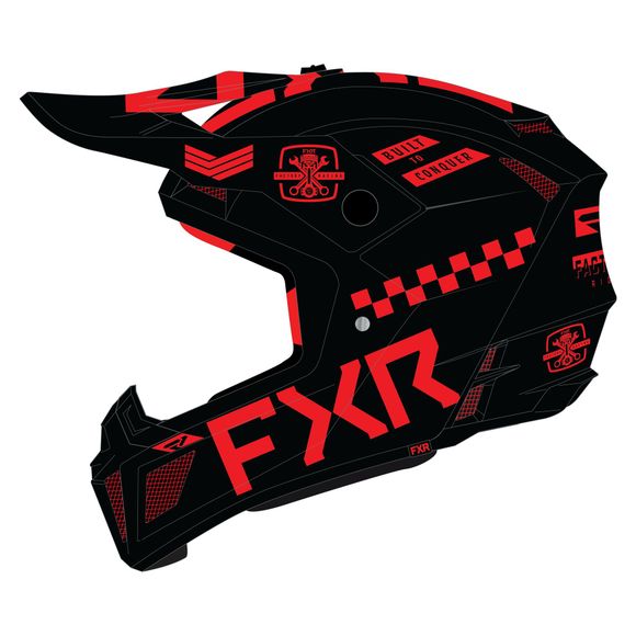 Cross helmet FXR Clutch Gladiator 24 2024 - Black / RedRef: FXR0542