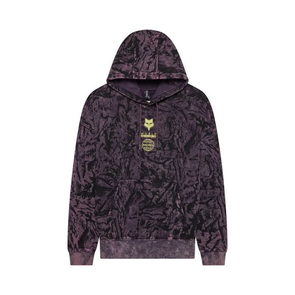Fox Image Print Po Sweatshirt - Purple / BlackRef: FX6369